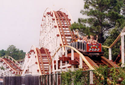 The Starliner roller coaster at Miracle Strip